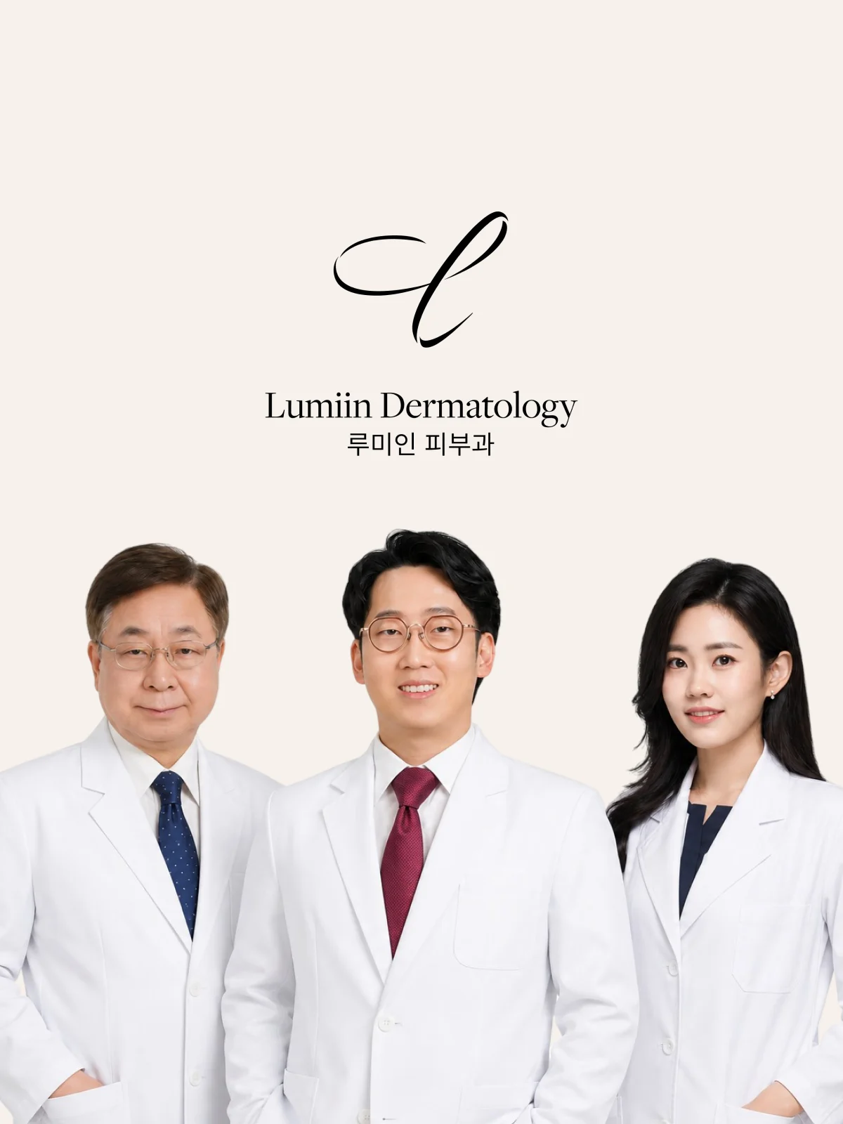 루미인피부과 피부과 전문의 3인 - 최지호 · 최재원 · 윤지선 원장