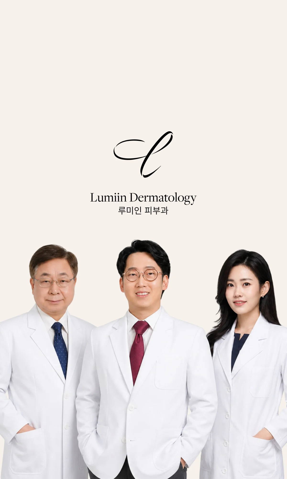 루미인피부과 피부과 전문의 3인 - 최지호 · 최재원 · 윤지선 원장