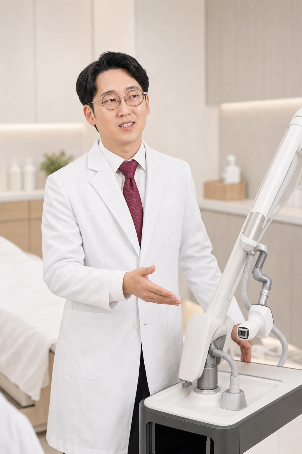 병변 진료를 상담하는 최재원 대표원장